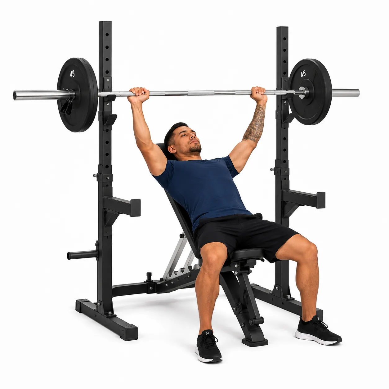 Bench Press - Incline Barbell exercise reference