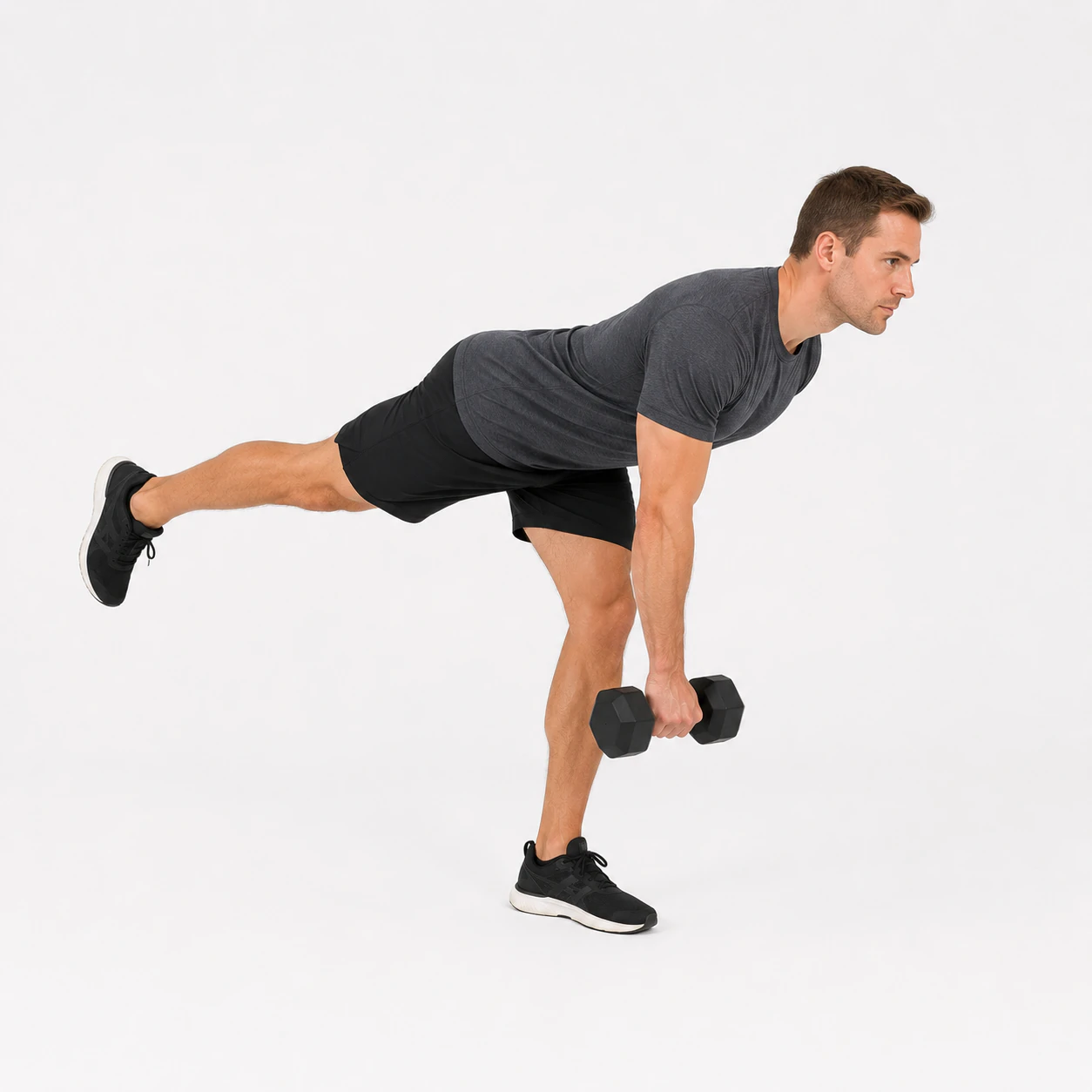 Deadlift - Romanian Single-Leg Dumbbell exercise reference