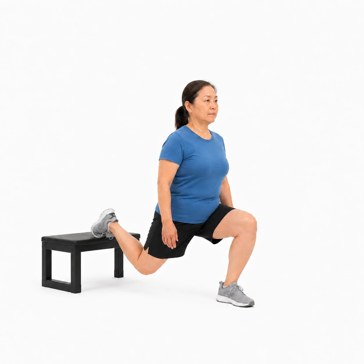 Lunge - Rear-Foot Elevated exercise reference