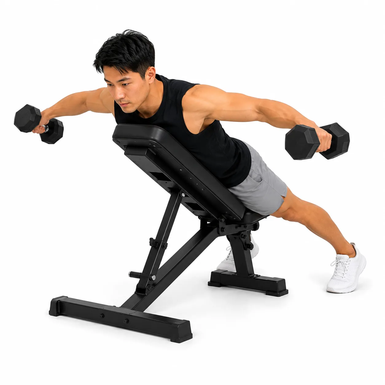 Reverse Fly - Bench Supported (Prone) exercise reference