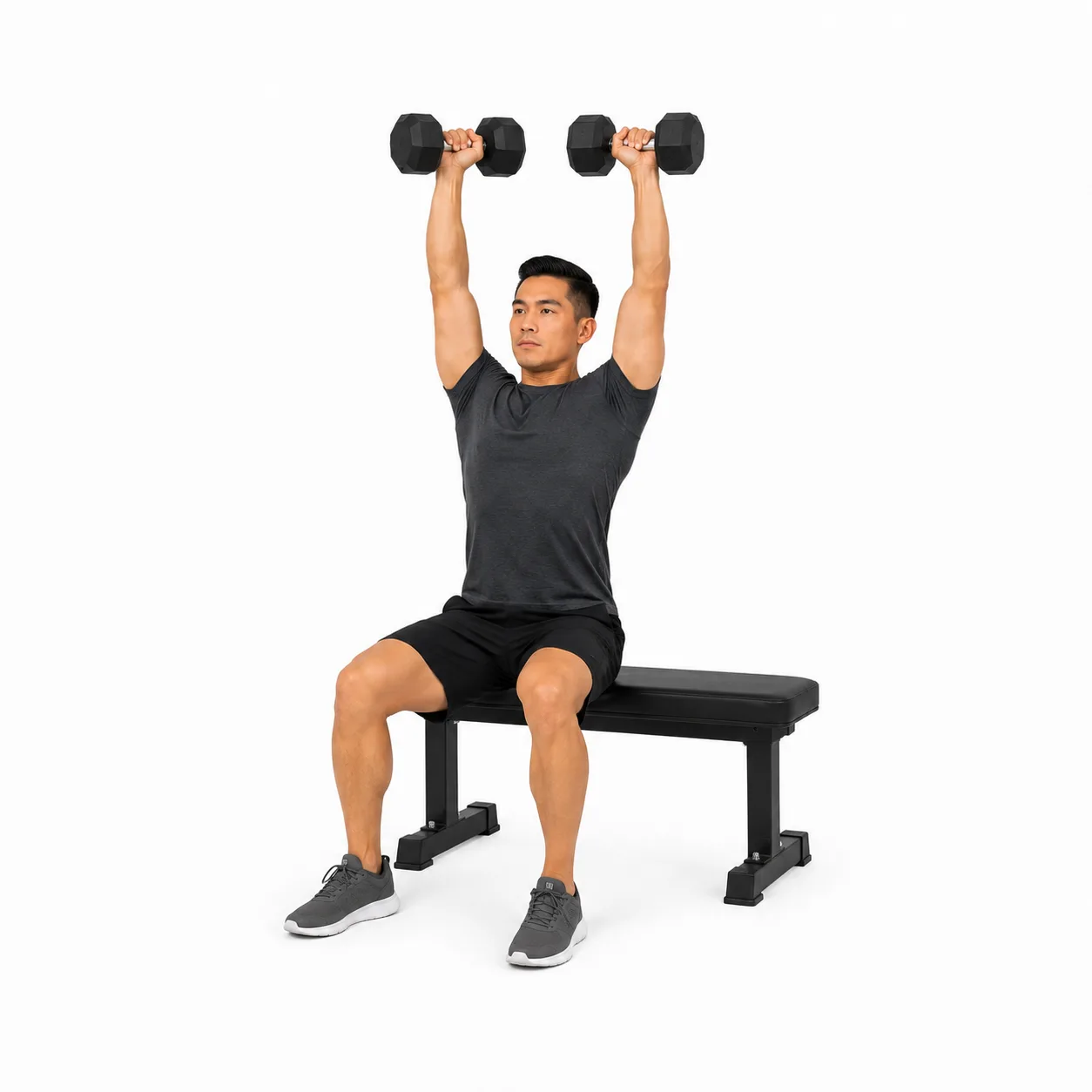 Shoulder Press - Seated Overhead Dumbbell exercise reference