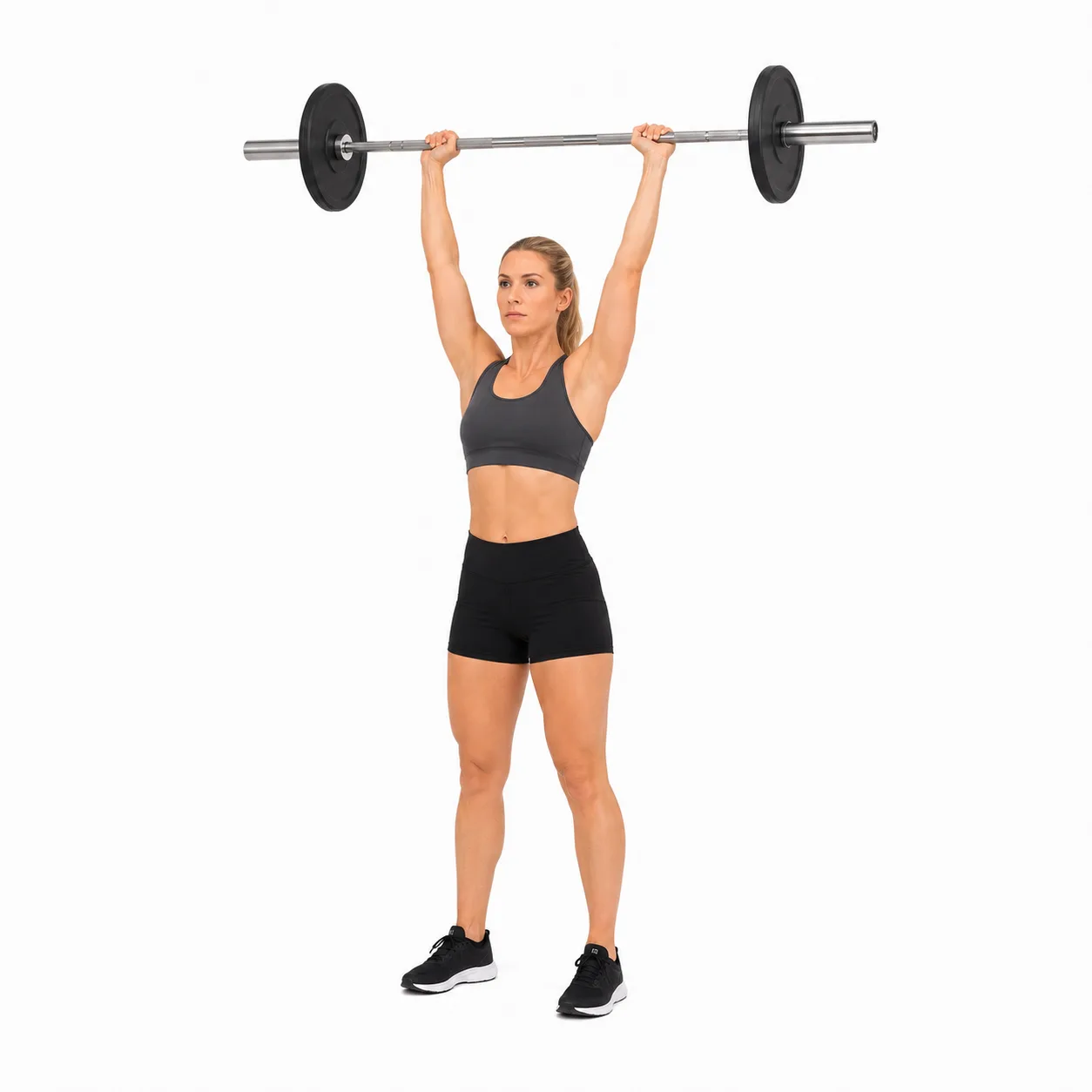 Shoulder Press - Standing Overhead Barbell exercise reference