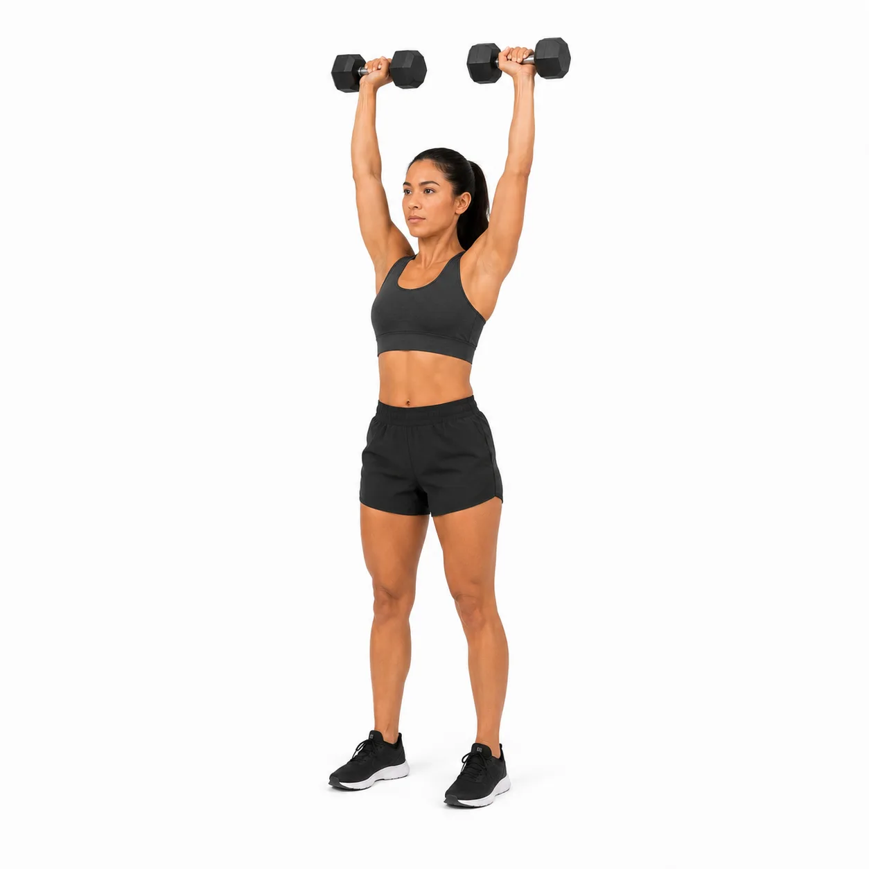 Shoulder Press - Standing Overhead Dumbbell exercise reference